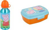 Peppa Pig  lunchbox / broodtrommel incl. Aluminium drinkbeker van 400ml