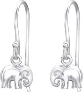 Joy|S - Zilveren olifant oorbellen 925 oorhangers