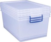 OPBERGBOX 62L TRANSP. NESTB RUP