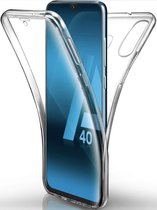 Coque antichoc 360° pour Samsung Galaxy A40 - TPU transparent - Protection avant et arrière - Housse de Protection écran - (0.4mm)
