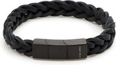 Sem Lewis Piccadilly Heren Armband Leer - Zwart