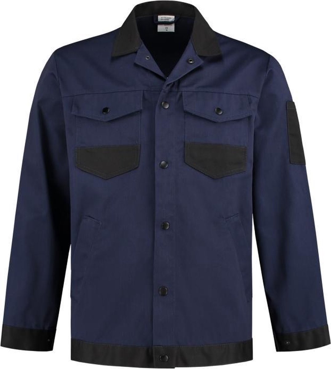 Bestex Werkjasje Katoen-Polyester WJC6040 Marineblauw/ZwartXL