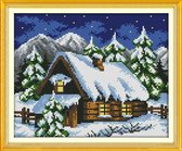 Artstudioclub®  borduurpakketten volwassenen 29×22cm  wintertafreel