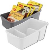 Opbergbak voor saus en jus verpakkingen/ recepten