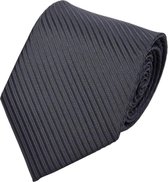 Fako Fashion® - Cravate de luxe - 145cm - 8cm - Rayé noir