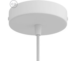 Metalen plafondkap Ø12cm - wit