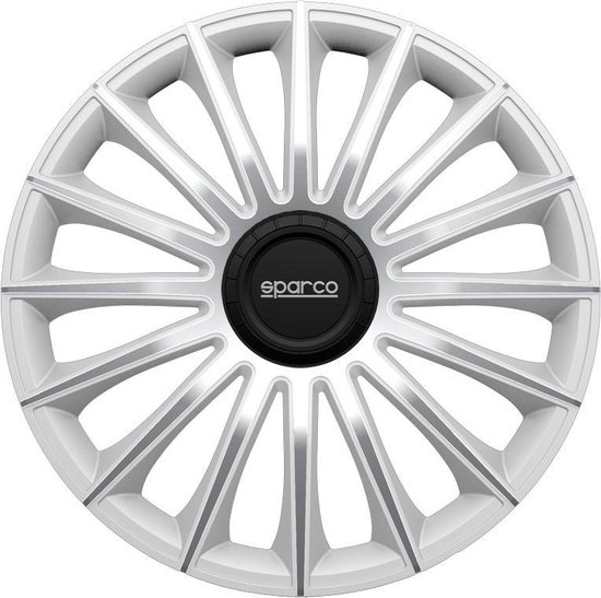 Sparco Wieldoppen Lazio - 15-inch - Grijs/Zilver - Set van 4