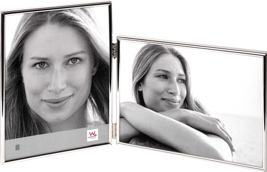 Walther WD115S Chloe - Dubbele Portretlijst - Fotoformaat 2x10x15 cm - Zilver