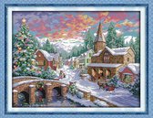 Artstudioclub®  borduurpakketten volwassenen 54×43cm  sneeuwlandschap
