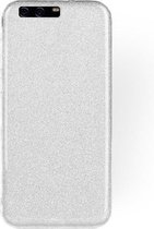 Huawei P10 Hoesje - Glitter Back Cover - Zilver