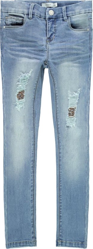 Name it Meisjes Jeans - Medium Blue Denim - Maat 92 | bol.com