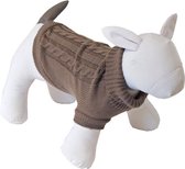 Hondentrui kabelmotief bruin 40cm