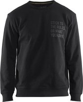 Blaklader Sweatshirt Limited 'Stick to the Rules' 9185-1158 - Zwart - L