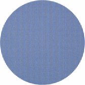 MixMamas Gecoat rond tafelkleed Ruitje d-blauw 160cm