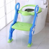 Toilet Trainer met Verstelbaar Anti-Slip Opstapje - Inklapbare toilet verkleiner - Zachte wc bril - Kinder wc - Zindelijk - Jongen & Meisje