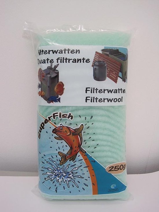 SuperFish Filterwatten Grof - Aquarium - Filter - Groen - 2 x 250 gr