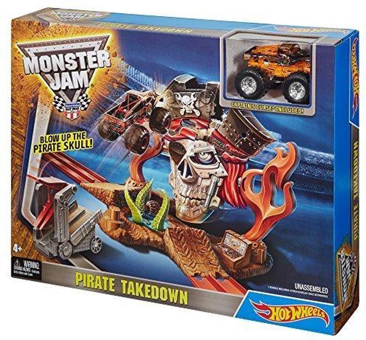 Hot Wheels Monster Jam Pirate Takedown Speelset Bol Com