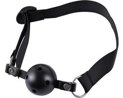 Power Escorts - Fetish Power - Kinky Gag - Mondknevel - Verstelbare Mondknevel - BR95 - Ball Gag - Zwart - gave Cadeaubox