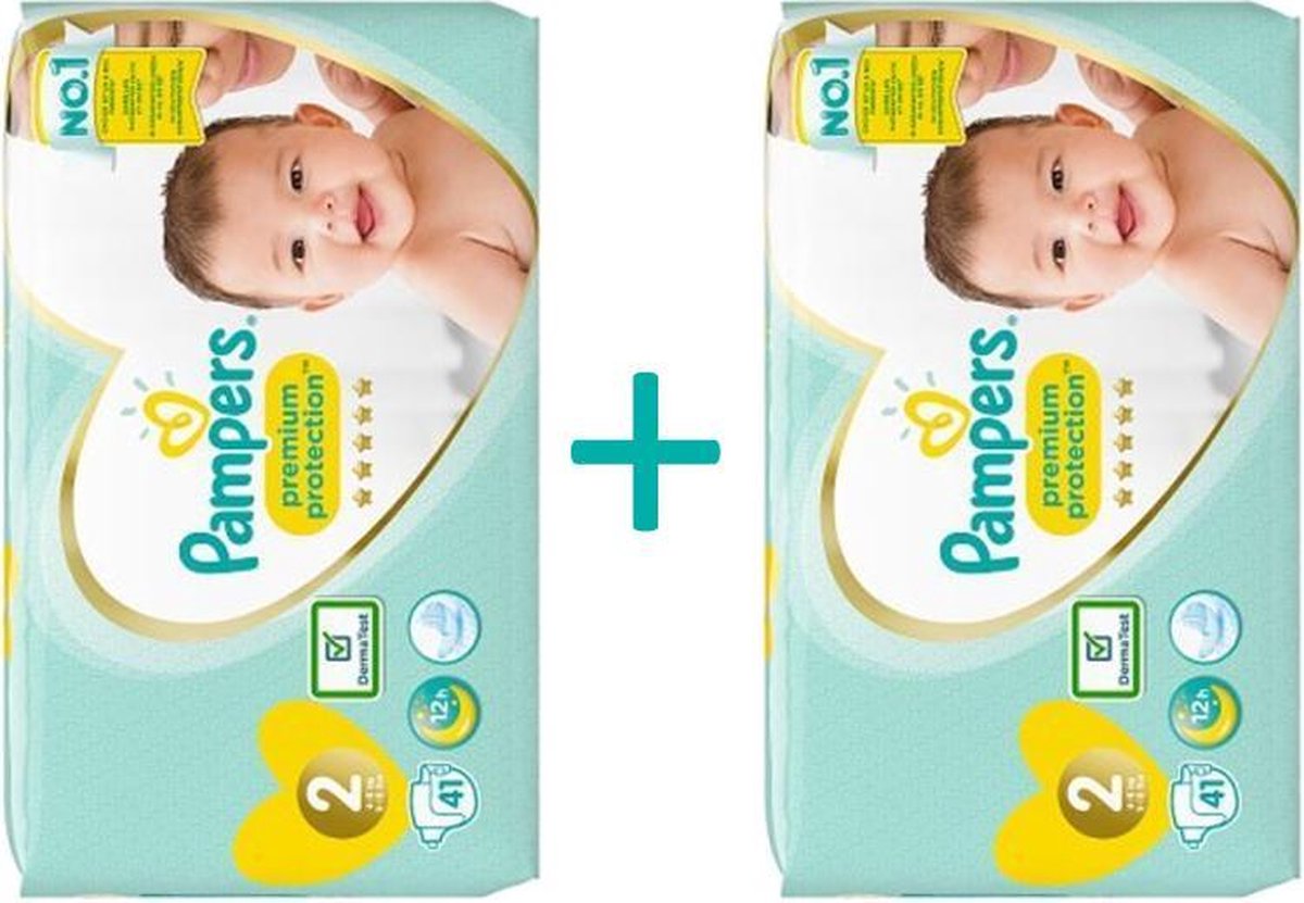 Pampers New Baby Luiers - Maat 2 - 4 tot 8kg - 82 stuks - Pampers