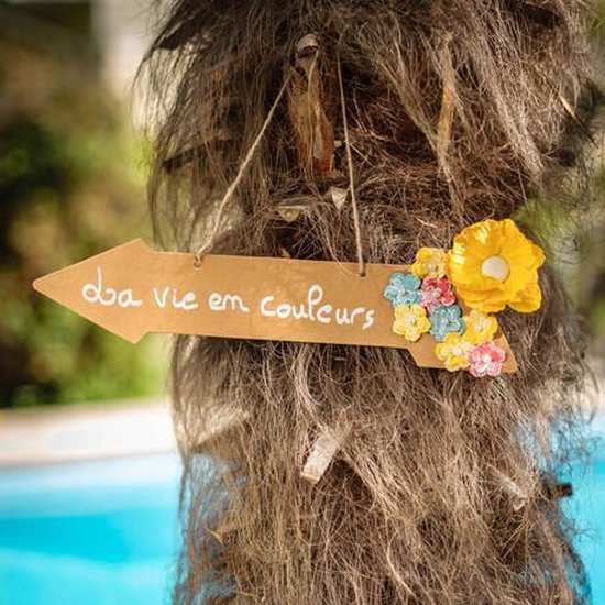 5 flèches kraft - objet de décoration de fête