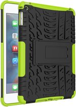 Rugged Kickstand Back Cover - Geschikt voor iPad Mini 4 / 5 Hoesje - Groen