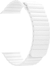 KELERINO. Kunstleren bandje - bandje geschikt voor Apple Watch Series 1/2/3/4 (42&44mm) - Wit