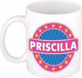 Priscilla naam koffie mok / beker 300 ml - namen mokken