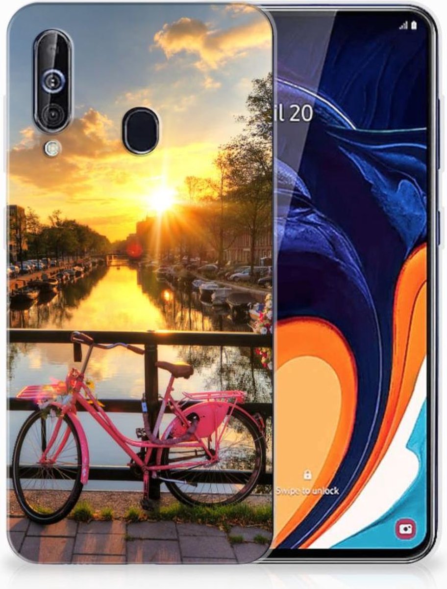 Samsung Galaxy A60 Siliconen Back Cover Amsterdamse Grachten