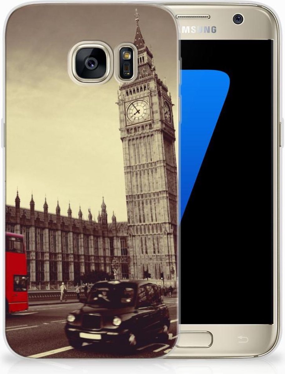 Back Cover voor Samsung Galaxy S7 Siliconen Back Cover Londen