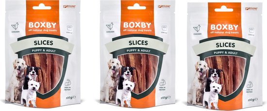Proline Dog Boxby Slices - Hondensnacks 3 zakjes van 100gr