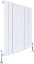 Design radiator horizontaal staal glanzend wit 60x58,8cm 562 watt - Eastbrook Addington type 10