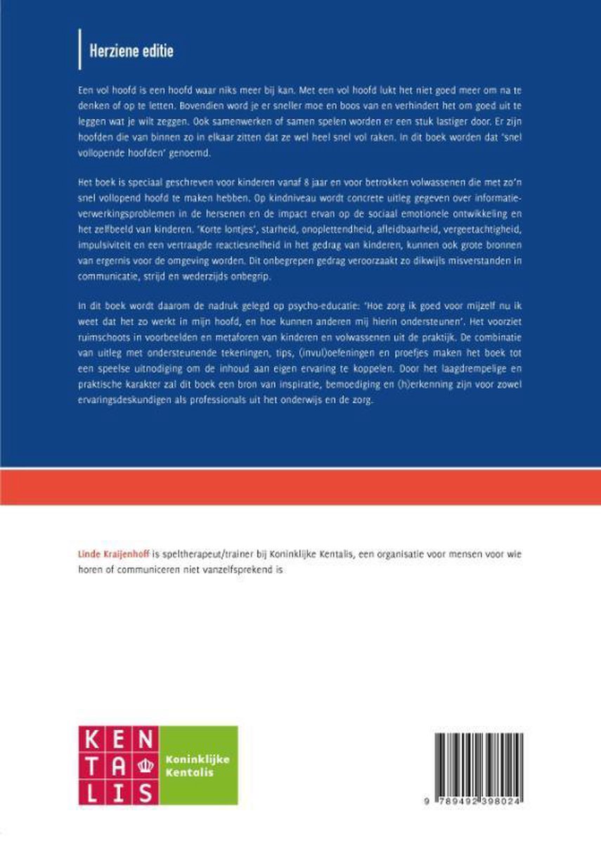 Achterkant van het boek met tekst over de inhoud, auteur Linde Kraijenhoff en het ISBN-nummer 9789492398024.