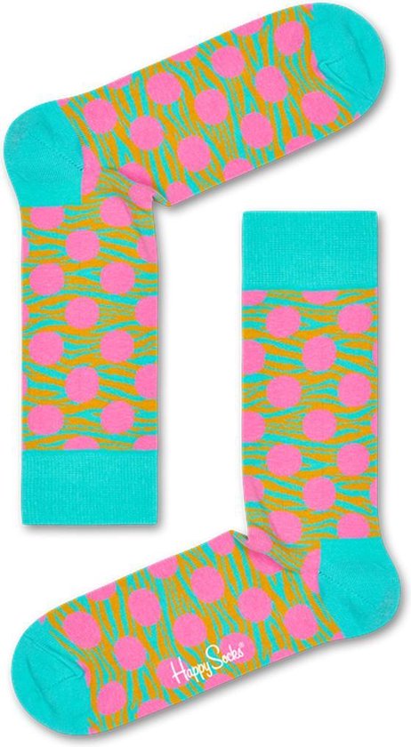 Happy Socks - Dames - Tiger Dot Sokken - Multicolor - 36-40
