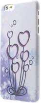 MW Hard Case Glossy Flower Hearts voor Apple iPhone 6 Plus