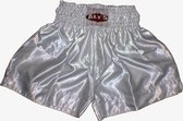 Ali's Fightgear TTBE-002 - Kickboks broekje effen kleur wit maat M kinderen
