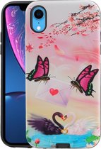 Vlinder Design Hardcase Backcover voor iPhone XR