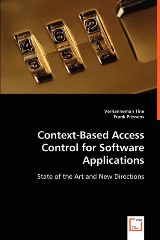 ContextBased Access Control for Software Applications 9783639018905