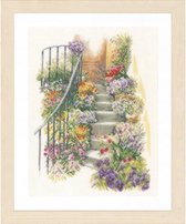 kit de broderie PN0169680 escalier avec fleurs