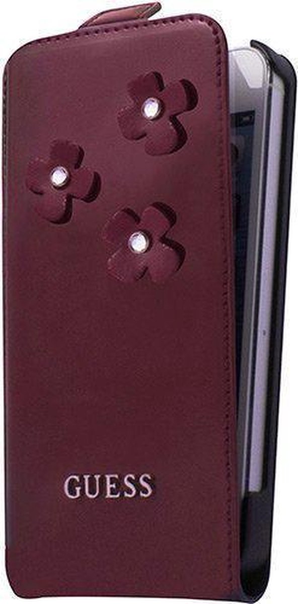 GUESS Daisy Flipcase voor Apple iPhone 5 / 5S Paars