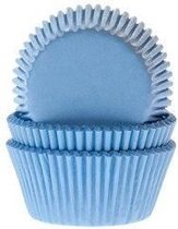Cupcake Cups MINI Licht Blauw 35x23mm. 60 st.
