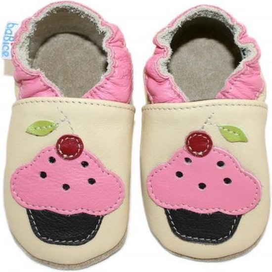 baBice leren slofjes Muffin Beige 4XL maat 28/29 | bol.com