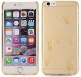iPhone 6(S) Plus (5.5 inch) TPU ice cream butter transparant Champagne case cover hoes