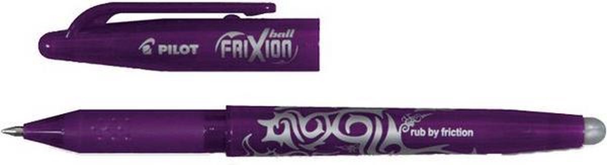 Pilot FriXion Paarse Ball 0.7mm Fine Erasable Pen - 0.7mm violet uitgumbare balpen - Pilot frixion