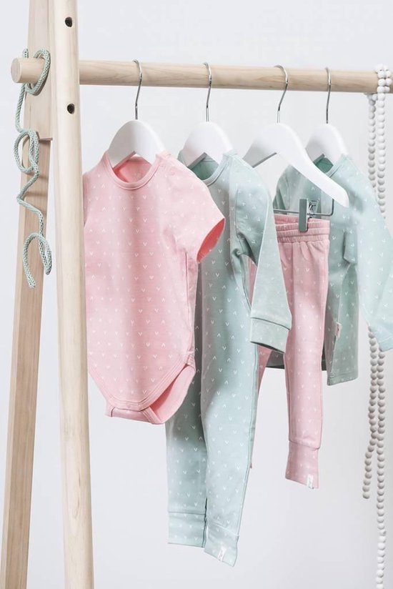 Jollein Romper korte mouw 50/56 Hearts soft pink van Jollein — afbeelding 5