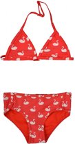 Shiwi Meisjes Triangle Bikini Swanlake - Rood - Maat 104