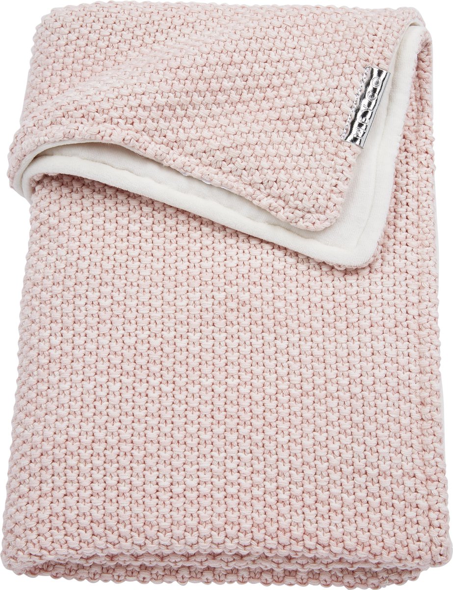 Meyco Relief Mixed  met velvet ledikantdeken - 100x150 cm - Roze