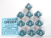 Chessex Sea Speckled D10 Dobbelsteen Set (10 stuks)