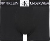 Calvin Klein Trunk Boxershort Black - White Patch-S