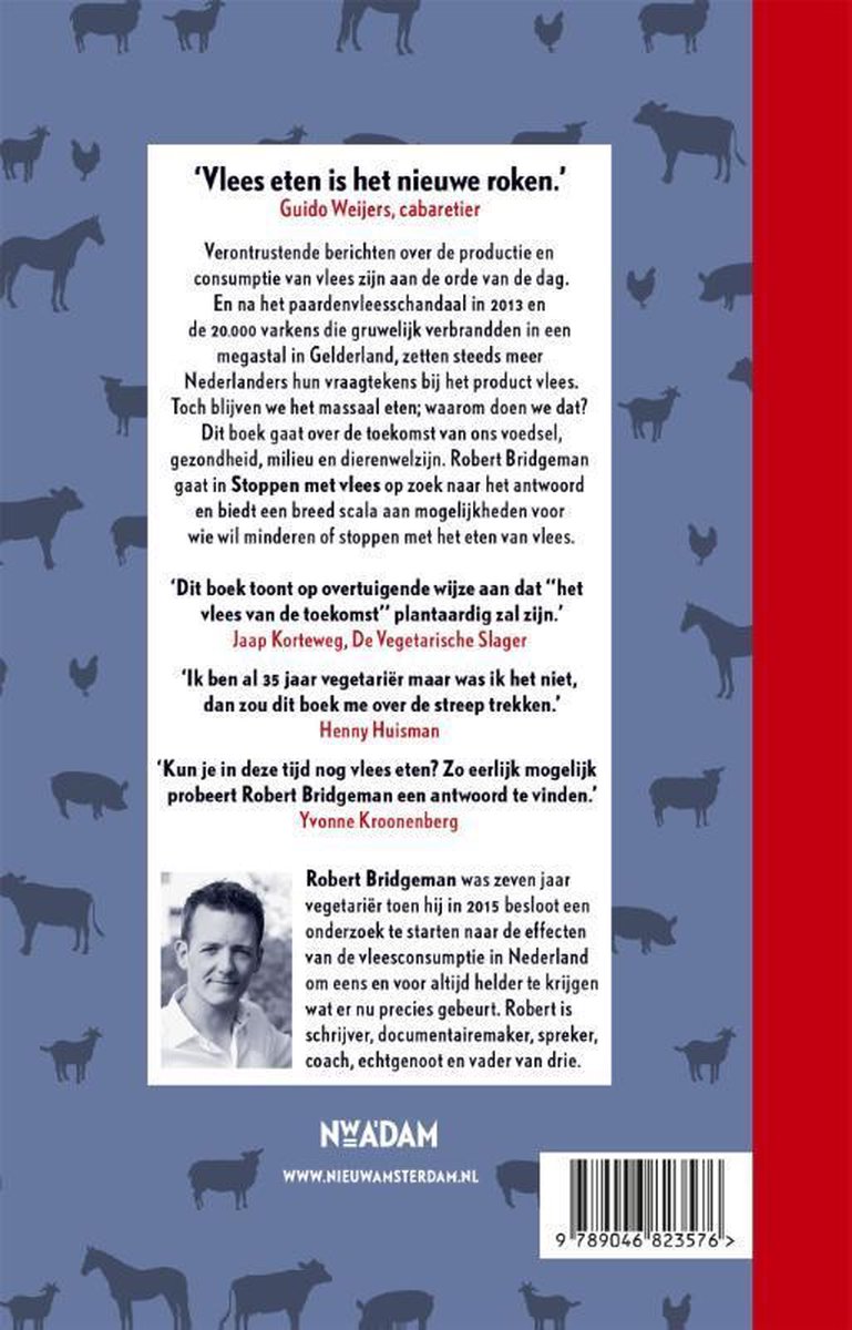 Stoppen met vlees - back cover