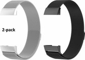 2-pack Milanees bandje geschikt voor Fitbit Charge 3 / Charge 4